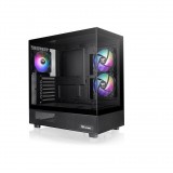 Thermaltake View 270 Plus TG Midi Torony Számítógépház + 3db 120mm ARGB ventilátor - Fekete (CA-1Y7-00M1WN-01)
