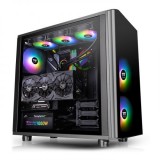 Thermaltake View 31 ARGB Edition Midi Tower Gamer Fekete számítógép ház