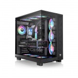 Thermaltake View 380 XL TG ARGB Midi Torony Számítógépház - Fekete (CA-11E-00M1WN-00)