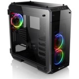 Thermaltake View 71 Tempered Glass RGB Edition táp nélküli ATX számítógépház fekete (CA-1I7-00F1WN-01) - Számítógépház