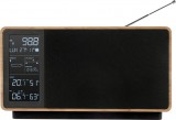 Thomson WS202TBK, 50 W, DCF, FM, Bluetooth 5.3, Fekete-Fa, Bluetooth hangszóró rádióval és időjárás állomással