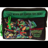 Thumbs up! Tini Ninja Teknőcök töltetlen cipzáras tolltartó fiúknak - Fekete mintás (5056563715788)