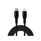 Thunder Germany Thunder MCLS-1 Textilborítású| extra-ellenálló USB-C - Lightning Gyorstöltő kábel (1m)