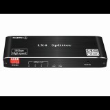 Thunder Germany Thunder SPL-104, 1×4 HDMI 4K elosztó, HDR (fém ház)