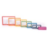 TickiT: Szivárvány építőkészlet - téglalap, 7 darabos