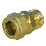 Tiemme Napkollektor réz csatlakozó fitting 22 mm-es rézcső végére, a másik vége 3/4" külső menet