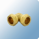 Tiemme réz roppantógyűrűs könyök 22 x 22