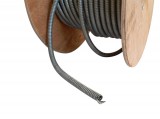 TIGERMAT Kábel átvezető fém gégecső elektromos zárak kábelezéséhez, 11 mm belső átmérő, méterenként vágható