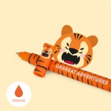 Tigris, radírozható zselés toll Narancssárga tintával (LEGAMI - STATIONERY - Grrrreat Adventures, 0.7 mm)