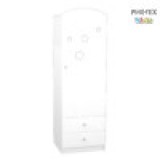 Timba Félix csillagos állószekrény JOBB elem fehér