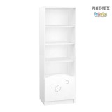 Timba Félix csillagos állószekrény KÖZÉPSŐ elem fehér