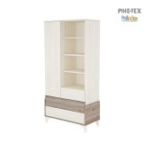 Timba Kloé 3 fiókos 1 ajtós állószekrény krém-fűz