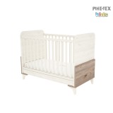 Timba Kloé 60×120-as zárt végű gyermekágy krém-fűz