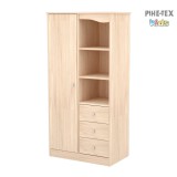 Timba Niki 3 fiókos 1 ajtós állószekrény borostyán