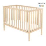 Timba Niki egyenesvégű nyitott gyermekágy borostyán 60x120as