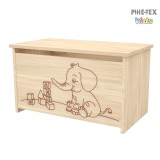 Timba Niki elefántos játéktároló láda borostyán