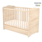 Timba Niki zárt végű ágyneműtartós gyermekágy borostyán 60x120as