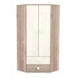 Timba Viki Sarokszekrény 2 Ajtós 2 Fiókos - Krém-fűz