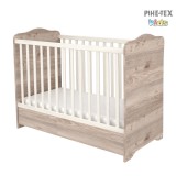 Timba Viki zárt végű ágyneműtartós gyermekágy krém-fűz 60x120as