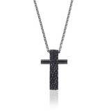 Time Force uniszex acél kereszt medál lánccal 50 cm, ajándékdobozzal