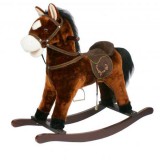 Time Leader Western hintaló hanggal és nyereggel - sötétbarna