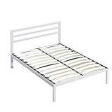 Timeless Tools Fém ágykeret ajándék ágyráccsal - fehér - 160x200cm