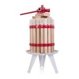 Timeless Tools Gyümölcsprés 6L, minőségi fából készült