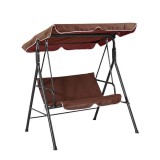 Timeless Tools Kerti hintaágy dönthető árnyékolótetővel - barna