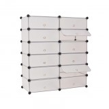 Timeless Tools Műanyag elemes cipőtároló szekrény - fehér