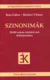TINTA KÖNYVKIADÓ KFT Kiss Gábor, Bárdosi Vilmos: Szinonimák - könyv