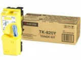 TK820Y Lézertoner FS 8100DN nyomtatóhoz, KYOCERA sárga, 7k (eredeti)