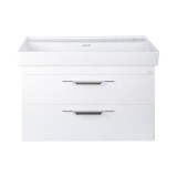 TMP LUX 100D fali fürdőszobabútor - CeraStyle SHARP 37600 DUPLA csaplyukas mosdóval - 100 x 48 cm