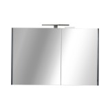 TMP SHARP - FEKETE - Tükrös fürdőszobai szekrény - 100 cm