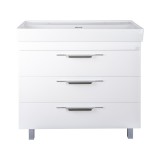 TMP TRIO 100D álló fürdőszobabútor - CeraStyle SHARP - 37600 DUPLA csaplyukas mosdóval - 100 x 48 cm