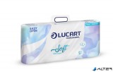 Toalettpapír, 2 rétegű, kistekercses, 10 tekercs, LUCART "Soft", fehér