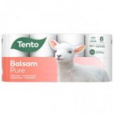 Toalettpapír, 3 rétegű, 8 tekercses, TENTO "Balsam Pure", fehér [8 tek]