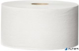 Toalettpapír, T1 rendszer, 1 rétegű, 26 cm átmérő, Universal, TORK 'Jumbo', fehér