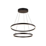 Több ágú függeszték, 80cm átmérő, lefelé és felfelé világít, fekete, 3000K/4000K CCT kapcsolóval, 2100 lm, CRI 90, 130°, SLV One Double 1004767