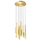 Több ágú függeszték, arany, 3000K melegfehér, beépített LED, 4352 lm, Redo Madison 01-2058