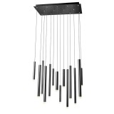 Több ágú függeszték, fekete, 3000K melegfehér, beépített LED, 3808 lm, Redo Madison 01-2056