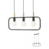 Több ágú függeszték, fekete, E27, Redo Smarterlight Aeris 01-2408