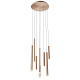 Több ágú függeszték, rosegold, 3000K melegfehér, beépített LED, 2176 lm, Redo Madison 01-2051
