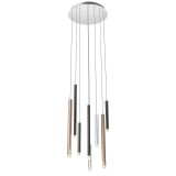 Több ágú függeszték, több szín, 3000K melegfehér, beépített LED, 2176 lm, Redo Madison 01-2053