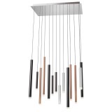 Több ágú függeszték, több szín, 3000K melegfehér, beépített LED, 3808 lm, Redo Madison 01-2057