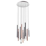 Több ágú függeszték, több szín, 3000K melegfehér, beépített LED, 4352 lm, Redo Madison 01-2061