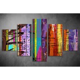 Többrészes Absztrakt festmény vászonkép 046 - (választható formák) tfes-046