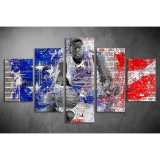Többrészes Amerikai Kosaras vászonkép 031 - (választható formák) tav-031