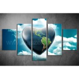 Többrészes Ég és Föld vászonkép 056 - (választható formák) tav-056