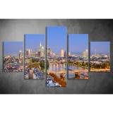 Többrészes Esti fények vászonkép 007 - (választható formák) tvv-007