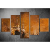 Többrészes Hajók vászonkép 003 - (választható formák) tfes-003